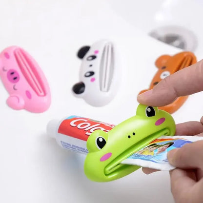 Animal Toothpaste Squeezer Tube Roller – Cute Cartoon Toothpaste Dispenser for Bathroom