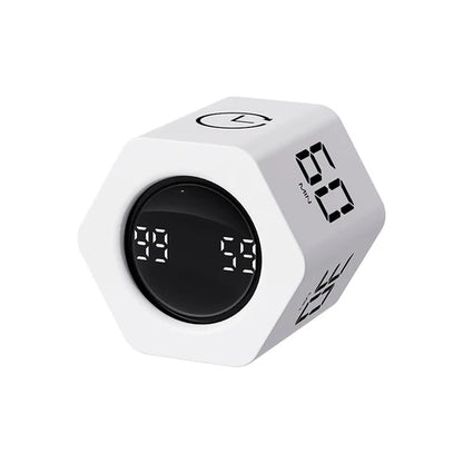 Gravity Cube Productivity Timer – 4-Preset LED Countdown for Kids, Study & Kitchen