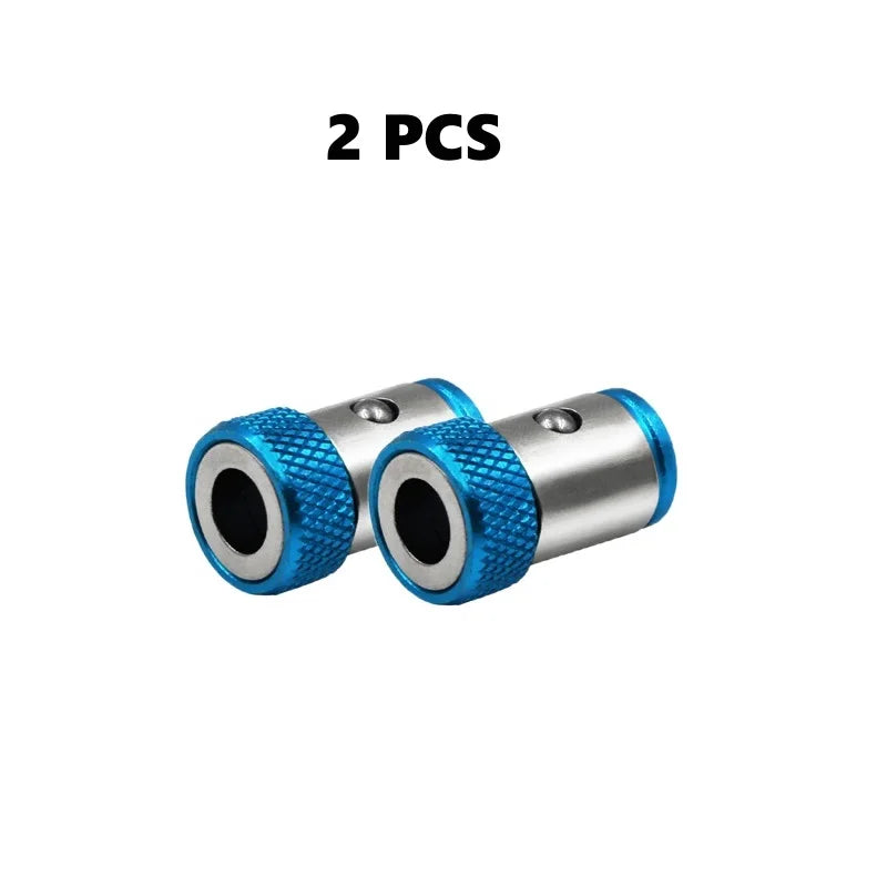 Magnetic Screwdriver Bit Ring – 1-Pack for 1/4 in (6.35 mm) Shank | Aluminum Magnetizer, 1 in (25 mm) Length, 0.59 in (15 mm) OD