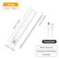 Rechargeable Motion Sensor LED Night Light — USB Wireless Cabinet & Wardrobe Light with Magnetic Mount, 3 Color Temperatures (3000K/4000K/6000K)