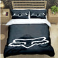 Cartoon Fox 3-Piece Microfiber Duvet Cover Set for Kids & Teens — Twin/Full/Queen/King Options