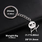Teamer Funny Middle Finger Stickman Keychain 2025 Cute Trend School Bag Car Key Pendant Couple New Trinket Gift Keyring
