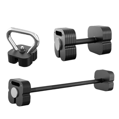 Pure Steel Adjustable Dumbbell Set 4kg–102kg | Quick 2kg Increment Square Plug-In (Pair)