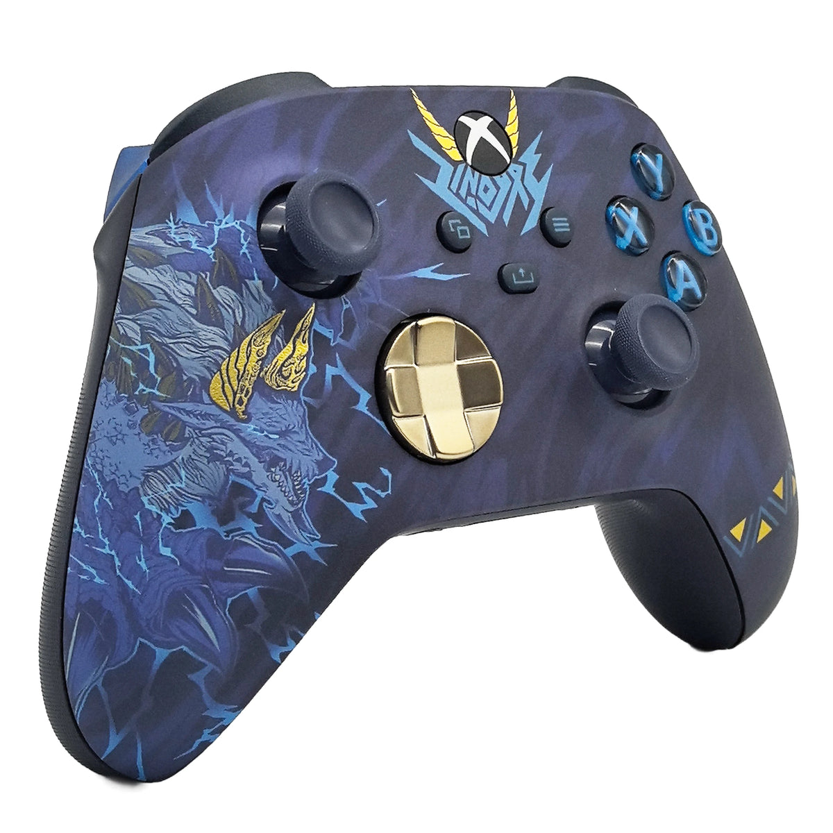 PS5 Controller Faceplate Shell – Gold Foil Stamping Cover with Touchpad for DualSense (BDM-010 to 050)
