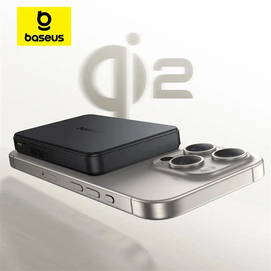 Qi2 Magnetic 10000mAh Power Bank 15W Wireless 22.5W USB-C Fast Charge Magnetic Snap Portable Charger