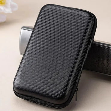 Portable EVA Zipper Pouch Cable Organizer for Chargers Power Banks & External Hard Drives - Single or 2-Pack