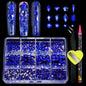 12 Grid Diamond Jewelry Set for Nail Art - Luxe Rhinestone Decorations