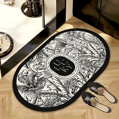 VIKAMA Lucky Luxury High-End Bathroom Mat Absorbent Floor Mat Non-Slip Wear-Resistant Doormat Rug For Bedroom Live Room Home Dec