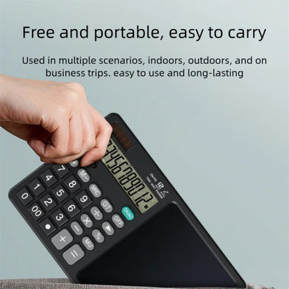 Silent Desktop Solar Calculator 12-Digit — Office, Accounting & School Teacher Calculator