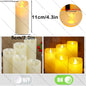 10-120pcs Flameless LED Flickering Pillar Candles – Battery-Operated, Safe, and Reusable for Weddings, Parties, and Home Décor