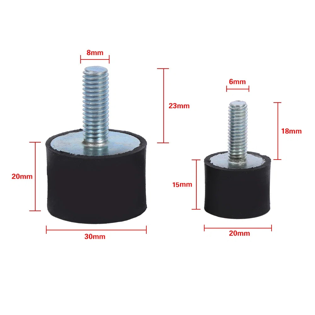 4x M8 M6 Rubber Mounts Shock Absorber Anti Vibration Silentblock Bobbins
