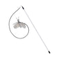 Dragonfly Feather Cat Teaser Toy with Detachable Wand and Bell, Interactive Cat Toy