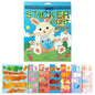 1PCS Sticker Book Crafts for Kids Ages 4-8, Sticker by Number for brain games,Gifts,Travel Toy
