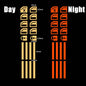 18 pcs/set Luminous Automobile Interior Stickers Universal Car Windows Control Panel Decals Auto Door Window Lift Button Sticker