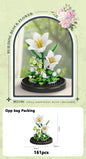 Eternal Flower Bouquet Bonsai Potted Plant Micro Building Blocks Model Home Decoration Puzzle Toys Kids Birthday Christmas Gifts