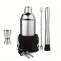 Stainless Steel Boston Cocktail Shaker Set – 550 ml (18.6 oz) & 750 ml (25.4 oz) Martini Mixer for Bartenders and Home Bar