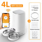 Automatic WiFi Pet Feeder 4L – Smart Kibble Dispenser for Cats & Small Dogs, App-Controlled Portion Timer & Remote