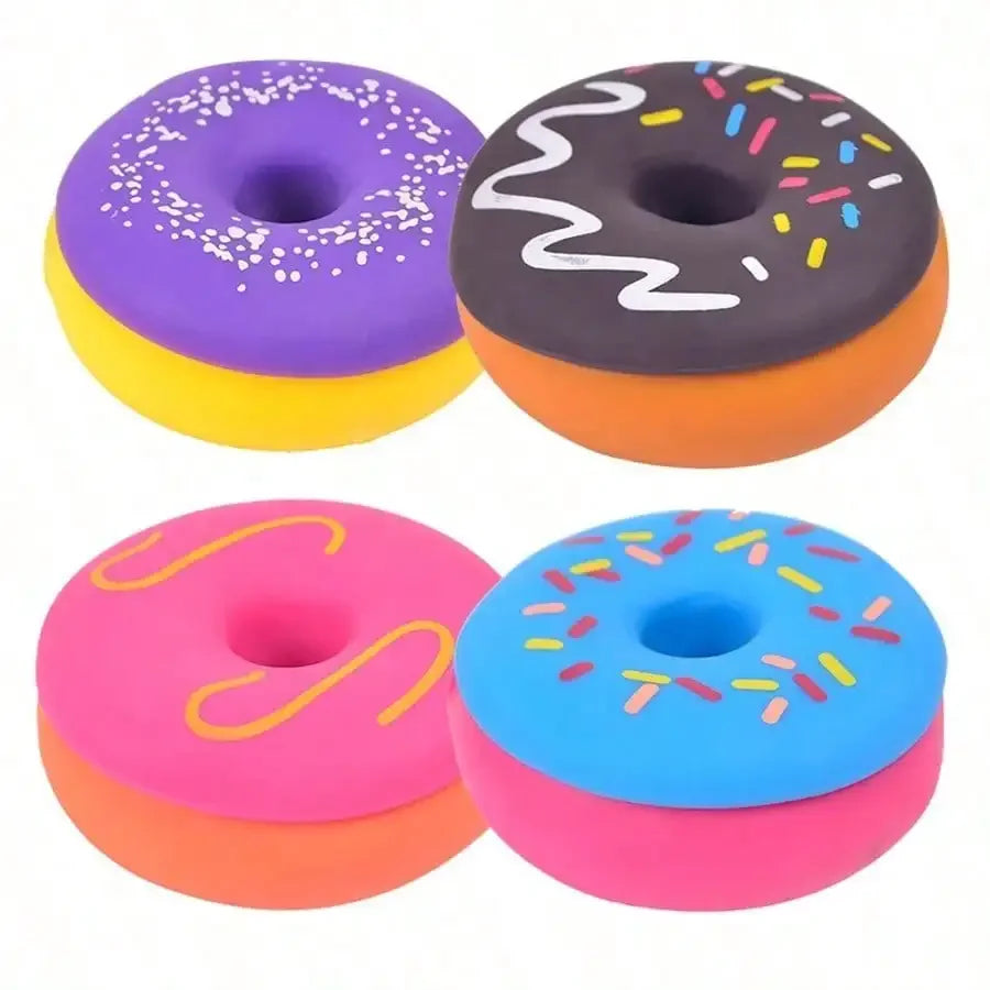 Donut Sensory Fidget Toy – Soft Silicone Stress Relief Squeeze Toy, Random Color