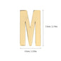1Pcs Metal Self Adhesive House Number English Alphabet Letters for Apartment Room Door Plate Table Mailbox Number Stickers 7*3cm