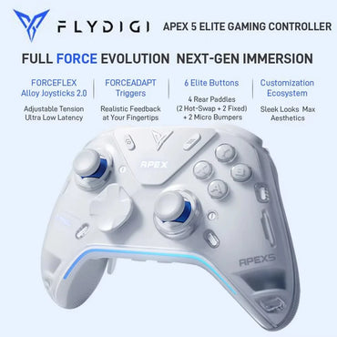 Flydigi Controller Gamepad Wireless Gamepad for PC /Switch/Phone/TV/Tablet Computer,Charging Dock with Cool RGB Screen