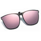Polarized Clip-On Sunglasses for Men UV400 Anti-Glare Driving Square Shades