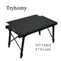 IGT 3-Unit Aluminum Alloy Portable Camping Table, Foldable Extensible Detachable BBQ Picnic Table
