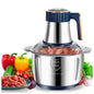 Electric Meat Grinder 5L (1.32 US gal / 5.28 qt) Stainless Steel Food Processor and Vegetable Chopper 200W 5-Speed