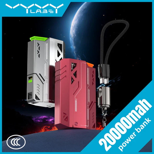 20000mAh Portable Power Bank 22.5W Fast Charge Removable Battery Pack with USB-C & Micro USB