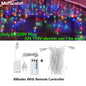 LED Icicle Curtain Fairy String Lights 3.5-40M (11.5-131ft) Remote Waterproof Outdoor Indoor Christmas Wedding Decor