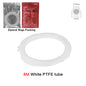 PTFE Bowden Tube for 1.75mm Filament – 2.5mm ID x 4mm OD (0.098 in x 0.157 in) Extruder Feed Tube for Mini 3D Printers