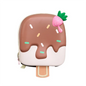 Ice Cream Shape Kids Backpack for Kindergarten - Cute Cartoon School Bag for Girls & Boys, Ages 4-6 (PVC, Zipper)