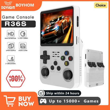 Open Source Retro Handheld Game Console Linux Portable Pocket Player 3.5-inch (8.9 cm) IPS Screen, 64GB or 128GB Preloaded Games
