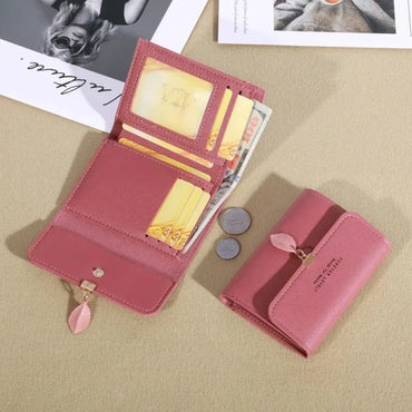 Compact Tri-Fold Women's Wallet - Small Coin Purse & Card Holder 11 x 8.5 x 2 cm (4.3 x 3.3 x 0.8 in)