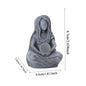 A Zen-Inspired Moon Goddess Statue Ornament, Imitation Stone Texture, Meditation Style, Home Desktop Garden Decoration, Healing and Soul-Healing Item