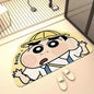 Cartoon Anime Quick-Dry Bath Mat – Soft Absorbent Shower Rug for Bathroom & Home Gifts