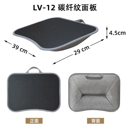 Portable Foam-Filled Lap Desk Pillow for Laptop & Tablet — Bed and Sofa Computer Table with Handle