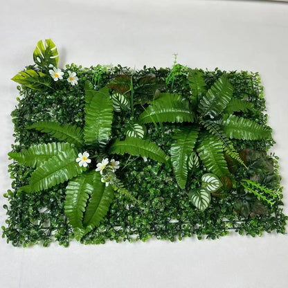 1pc Artificial Mat Greenery Panels Topiary Hedge Plant, Privacy Hedge Screen Suitable