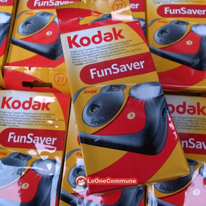 Disposable Single-Use 35mm Film Camera with Flash — 27 or 39 Exposures, ISO 800