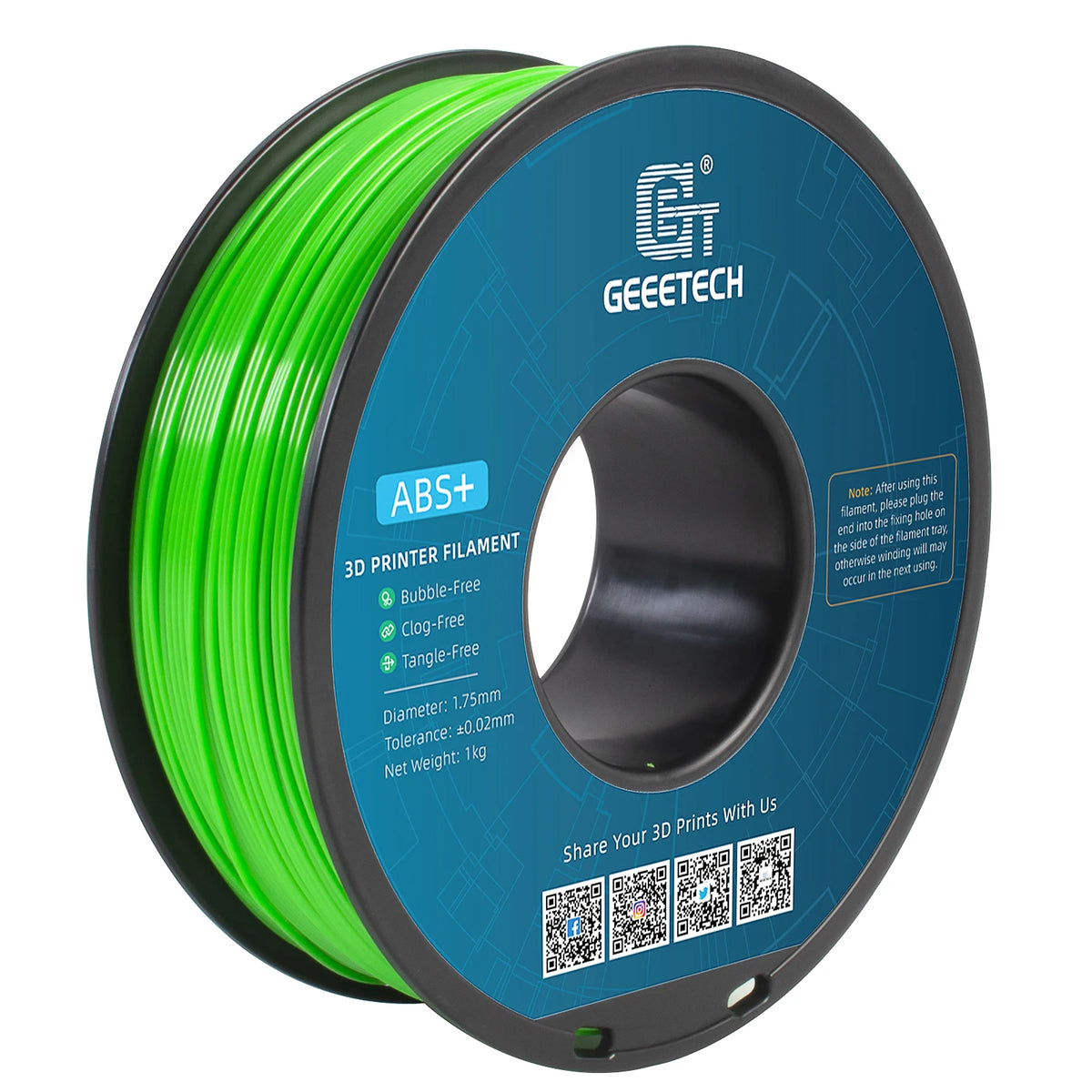 Geeetech ABS+ 3D Printer Filament, 1.75mm, 1kg