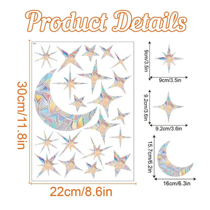 Rainbow Suncatcher Window Stickers – PVC Prism Decals