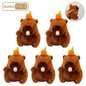 Plush Capybara Keychain – Cute Persimmon Wagging Tail Pendant Toy