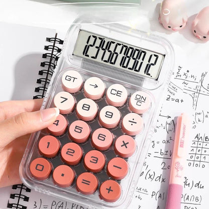 12-Digit Scientific Calculator with Mechanical Buttons for Students, Financial & Office Use