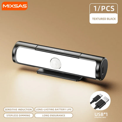 3-Color Motion Sensor LED Light USB-C Rechargeable, Wireless Portable Night Lamp for Car Trunk, Van and Home