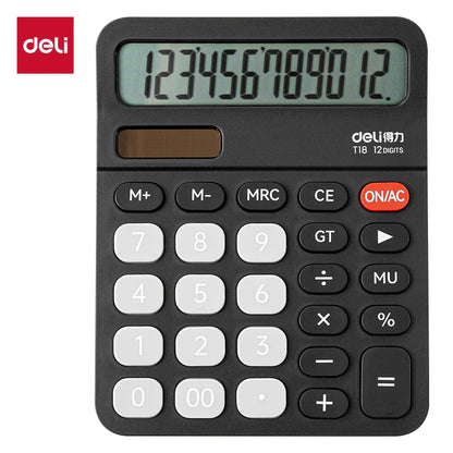 Mute Financial Accounting Calculator - 12-Digit Large Display Desktop Office Calculator