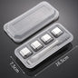 Stainless Steel Reusable Whiskey Stones - Quick-Freeze Ice Cubes with Storage Tray for Whiskey Wine Beer