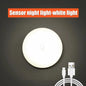 USB Rechargeable Motion Sensor Night Light – Warm/Cool LED with Magnetic Mount for Bedroom Hallway Closet Stairs