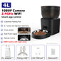 Smart 4L Automatic Pet Feeder with 1080P Camera & Night Vision, App-Controlled Voice Recorder Remote Feeding for Cats & Dogs