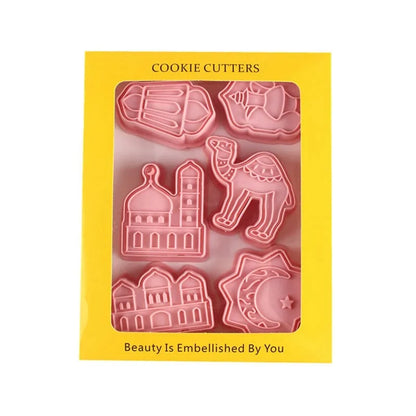 Ramadan Decoration 2025 EID Mubarak Biscuit Mold Cookie Cutter DIY Islamic Muslim Party Decor Al Adha Ramadan Kareem Eid Mubarak