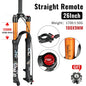 MTB Suspension Fork – Solo Air & Oil Damping, Quick Lockout, Magnesium Alloy, Disc Brake Compatible, Fits 26/27.5/29 in Wheels (Straight or Tapered Steerer)