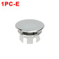 Sink Overflow Ring Cover 1/2/4-Pack Plastic Basin Overflow Hole Trim for Bathroom and Kitchen - Fits 22-24mm & 47-48mm Apertures